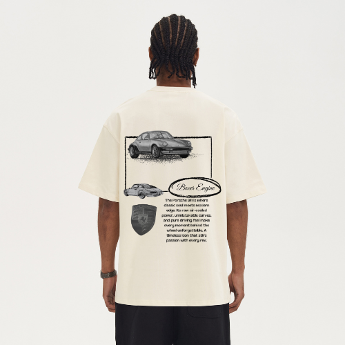 Vintage-Oversized Shirt "Porsche"