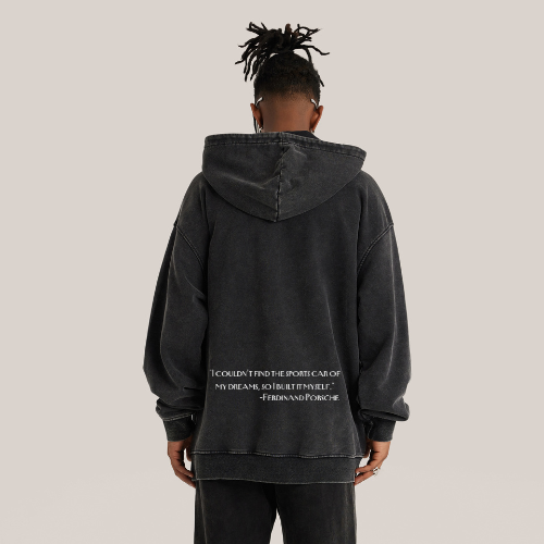 Oversized - Hoodie "Porsche-Quote"